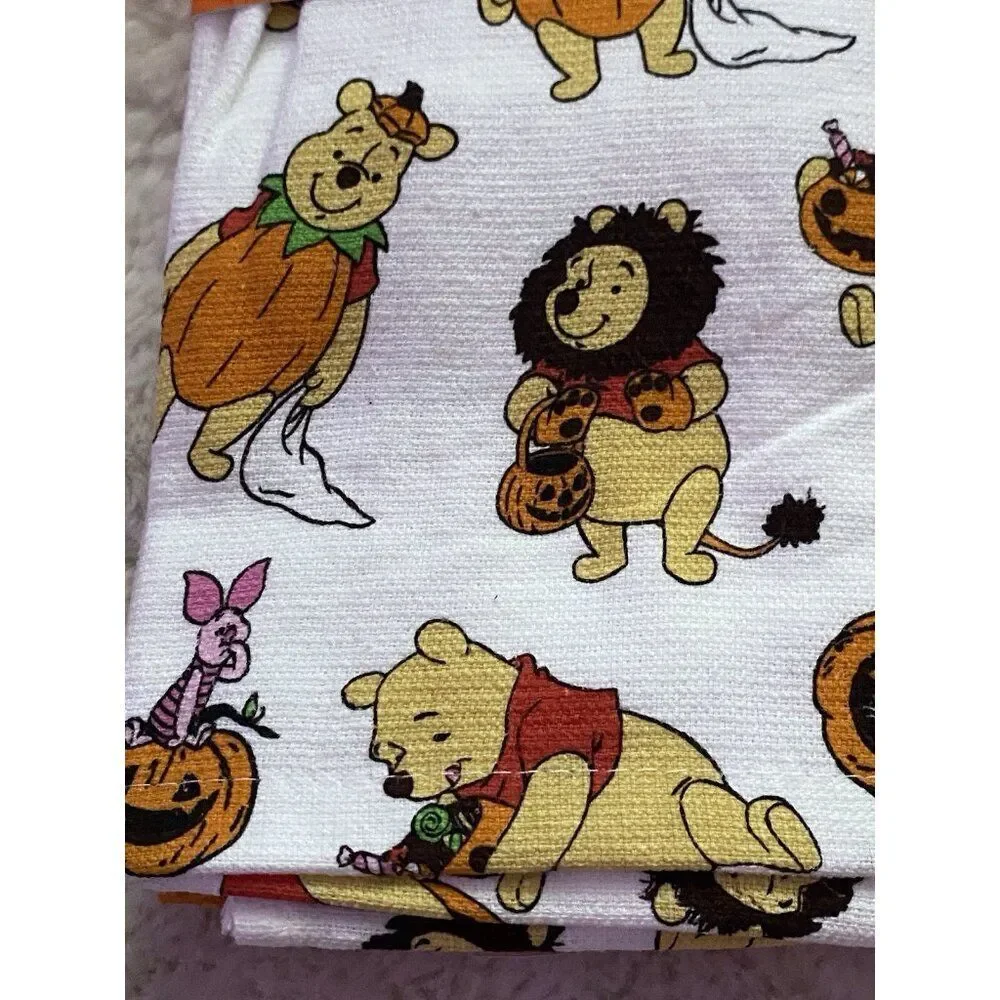 3 Pack Disney Winnie The Pooh Halloween Costumes Kitchen Towels‎ 16 X 26” NEW